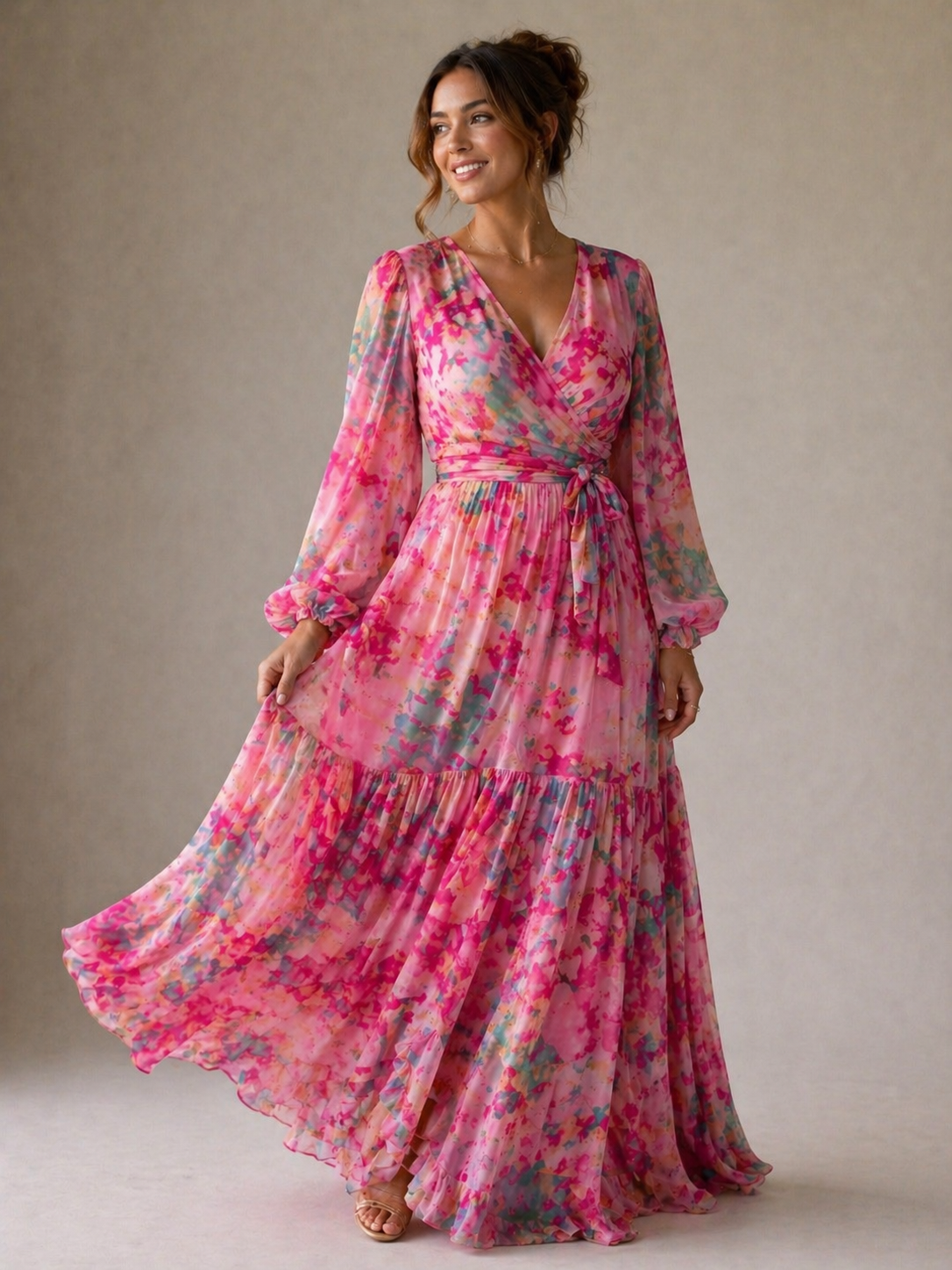 Viola™ | Wrap Dress with Floral Print