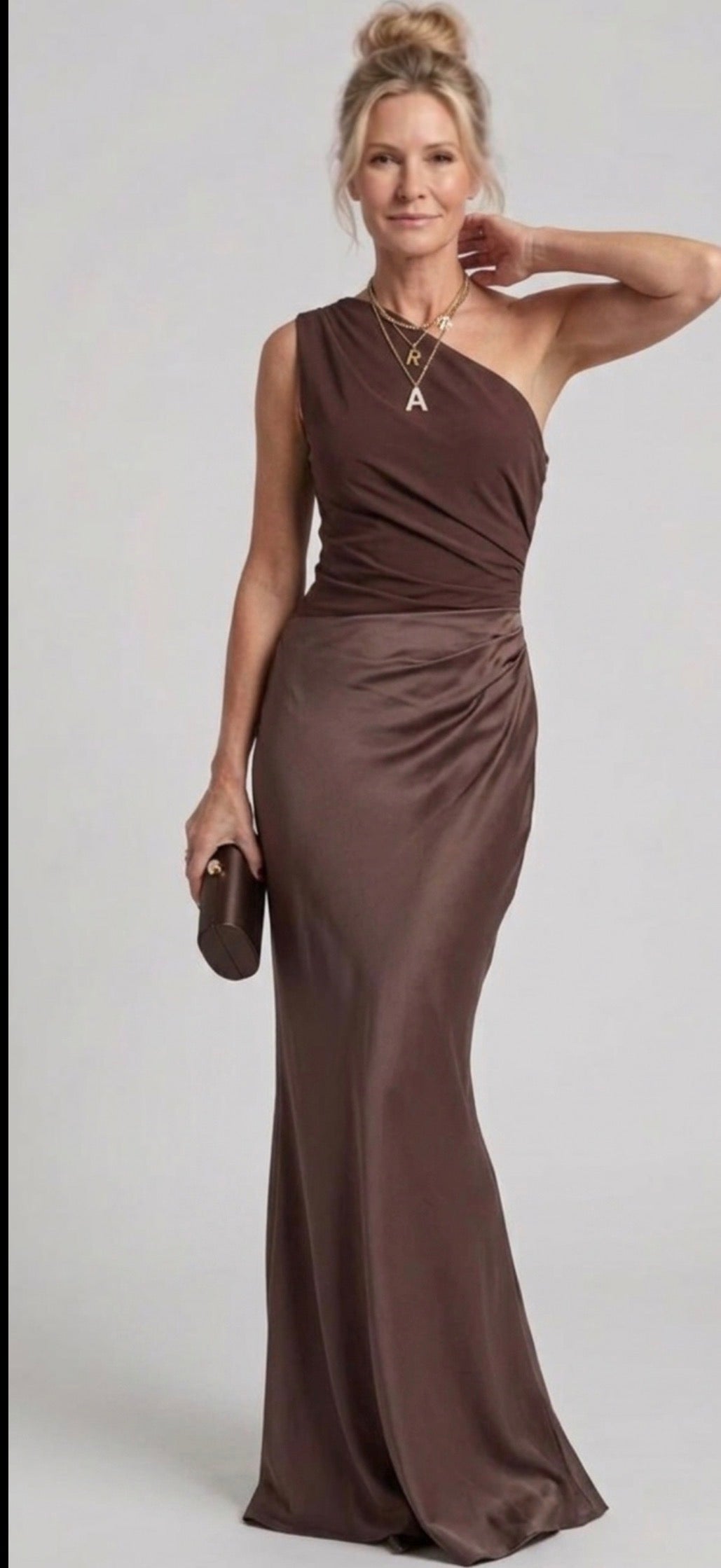 Lenora™ | Maxi Dress with a Guilt in Satin
