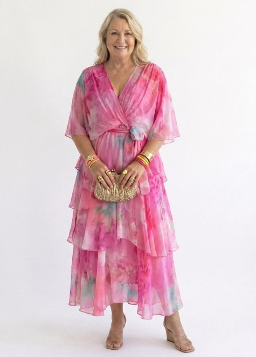 Annelise™ |Layered Floral Sun Dress