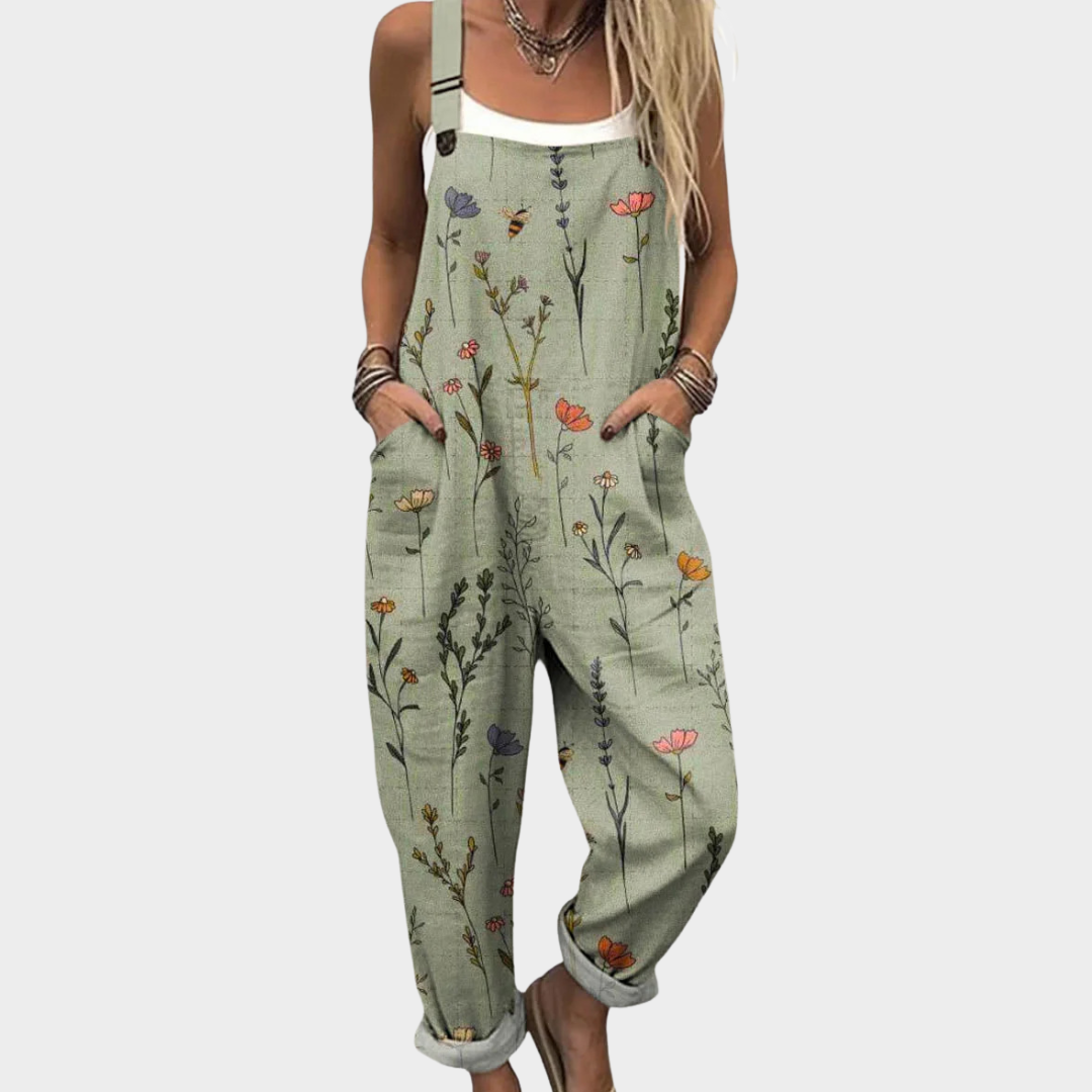 Lucy - Comfortable Printed Overalls