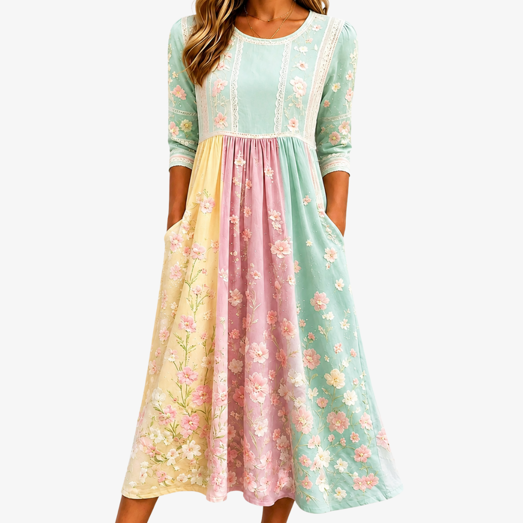 Spring Blossom's | Midi Spring Dress