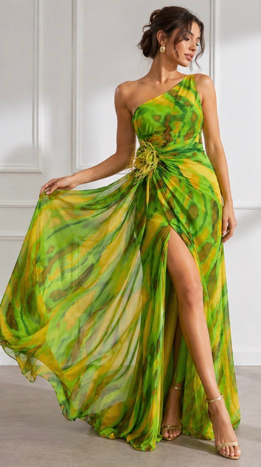 Tallulah™ | Vibrant Draped Dress
