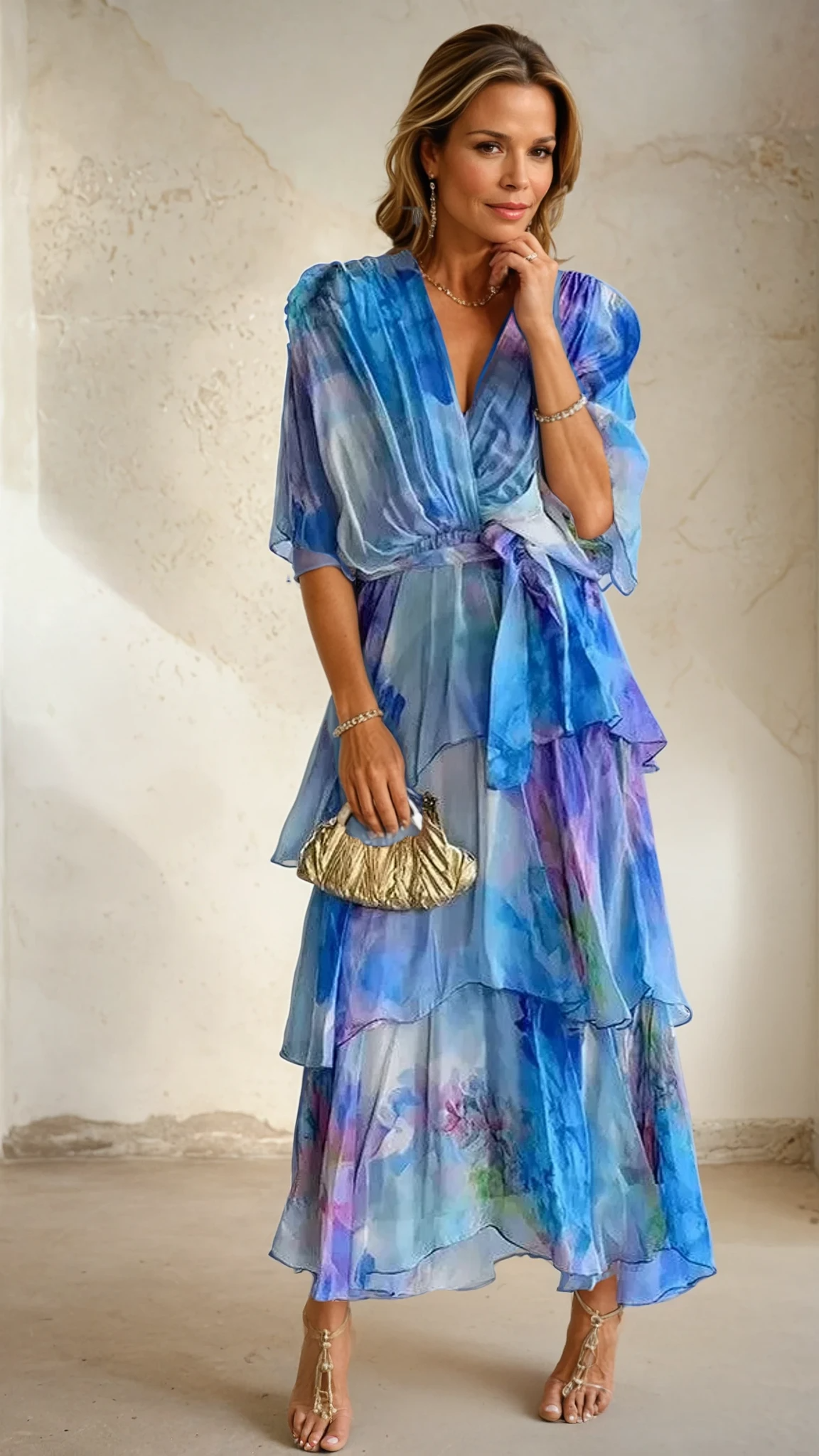 Annelise™ |Layered Floral Sun Dress