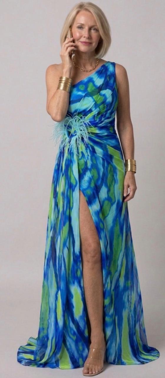 Tallulah™ | Vibrant Draped Dress