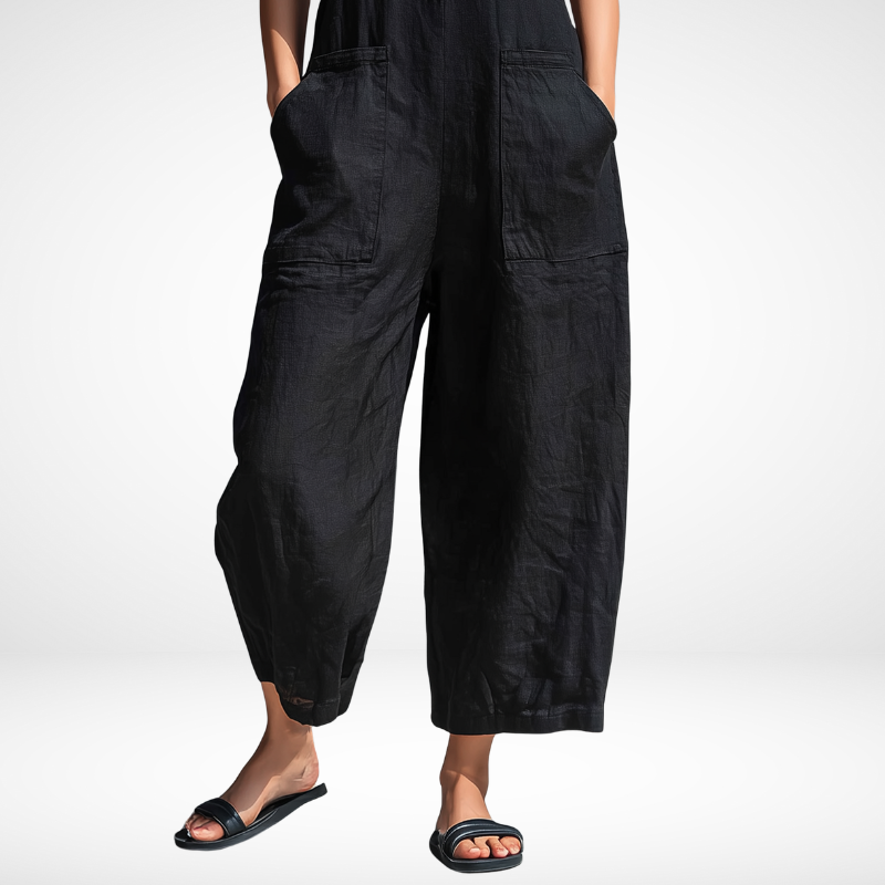 Kristy™ | Sleeveless Button-Front Jumpsuit