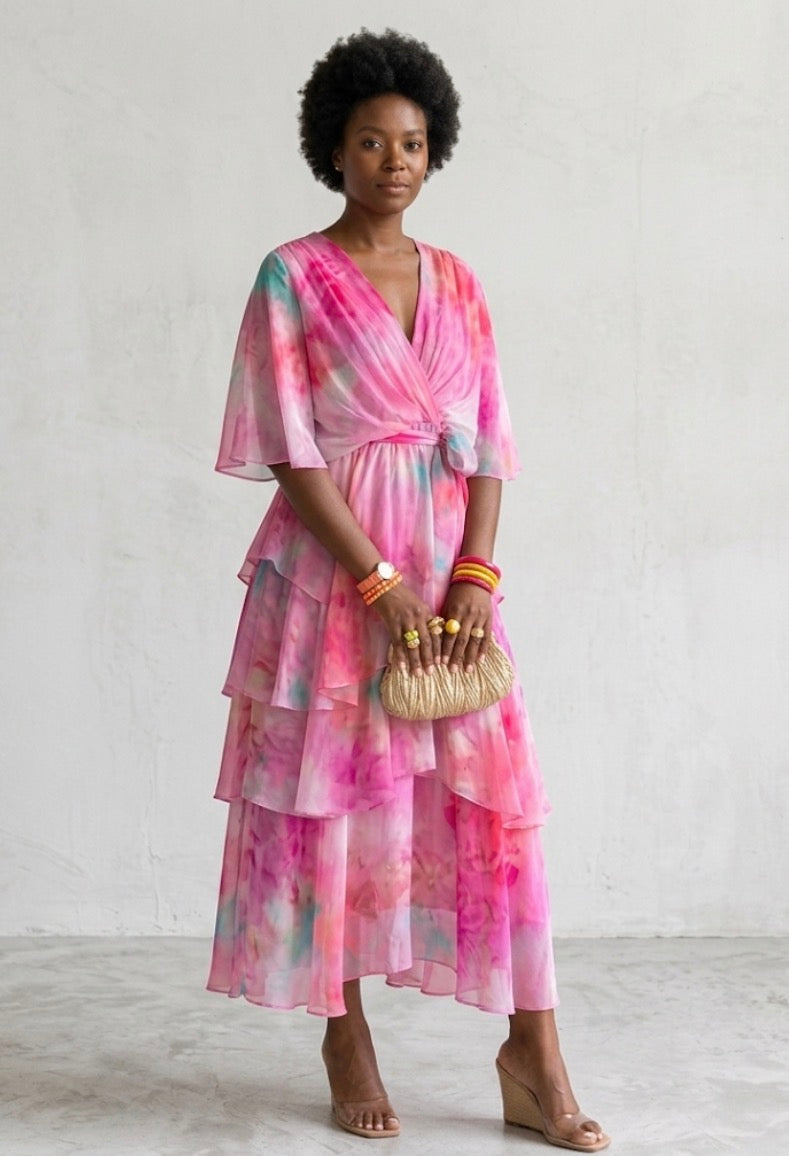 Annelise™ |Layered Floral Sun Dress