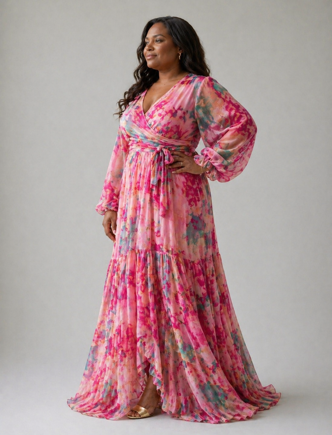 Viola™ | Wrap Dress with Floral Print