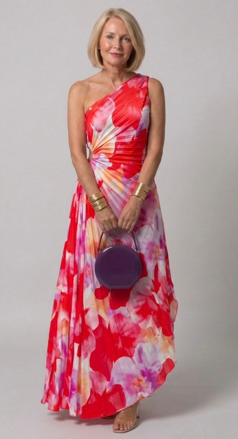 Yanira™ | Pleated One-Shoulder Dress