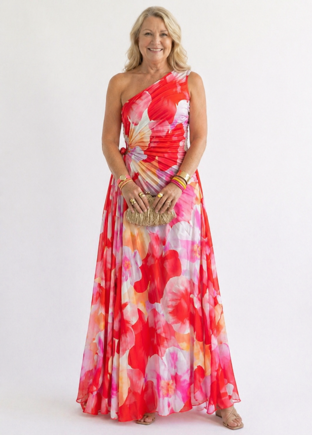 Yanira™ | Pleated One-Shoulder Dress