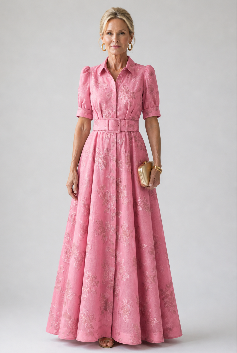 Estelle™ | Belted Floral Maxi Dress