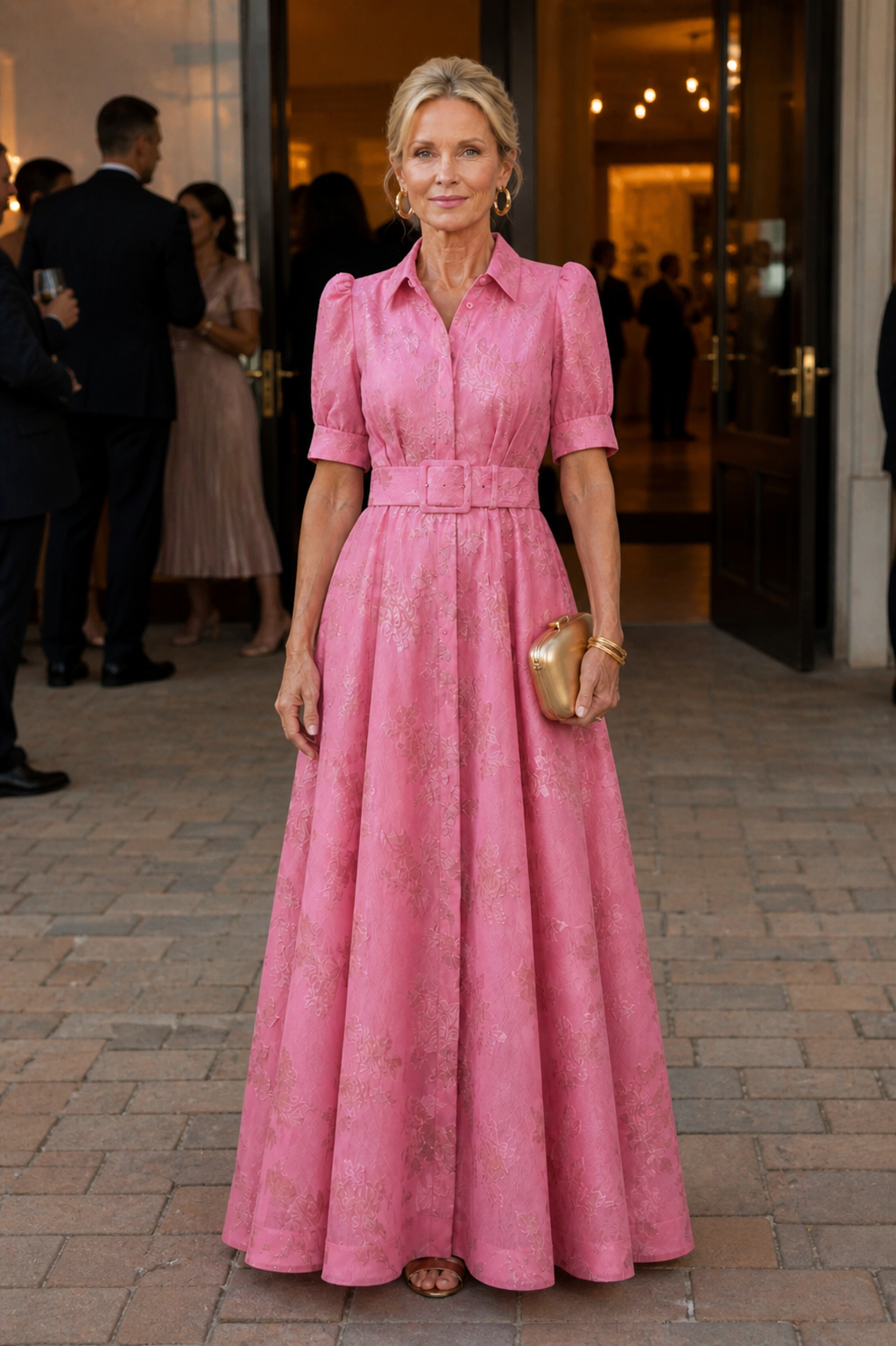 Estelle™ | Belted Floral Maxi Dress