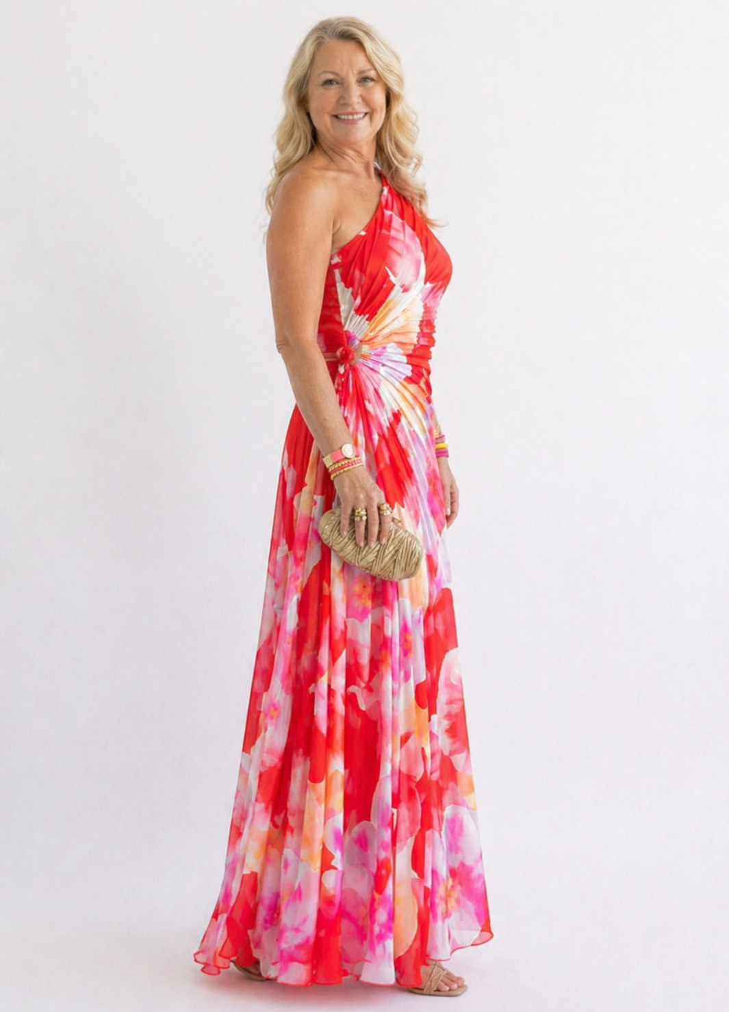 Yanira™ | Pleated One-Shoulder Dress