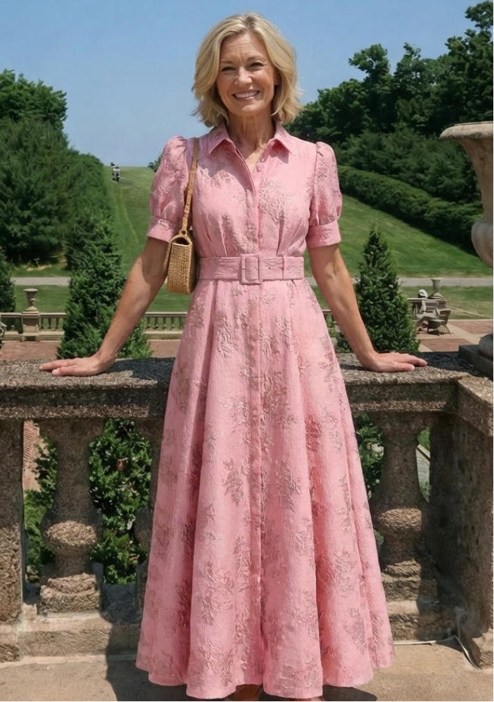 Estelle™ | Belted Floral Maxi Dress