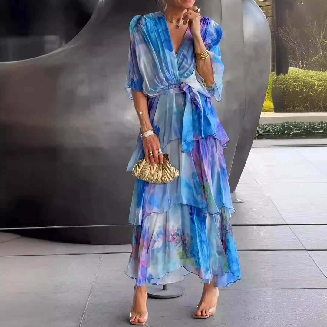 Annelise™ |Layered Floral Sun Dress
