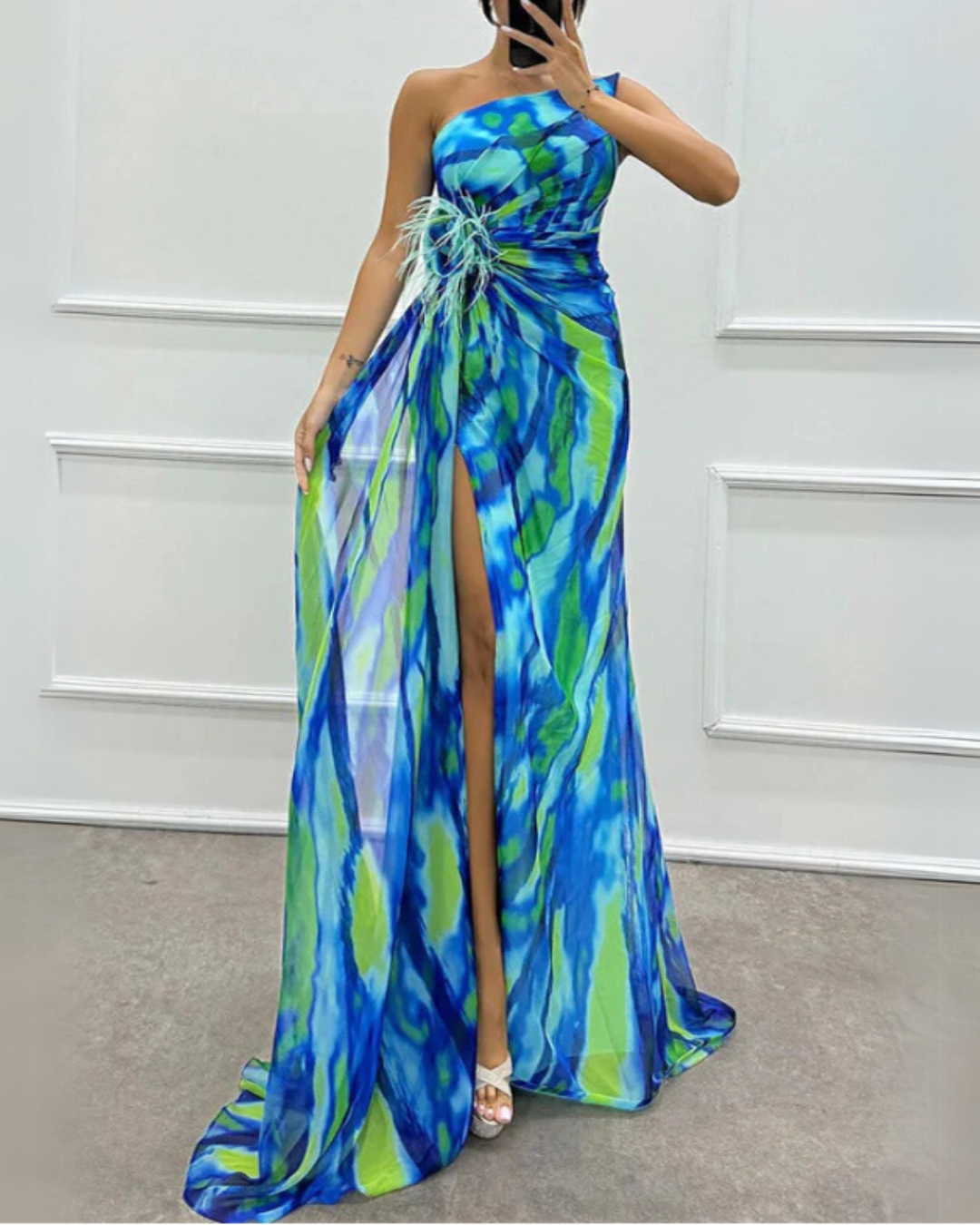 Tallulah™ | Vibrant Draped Dress