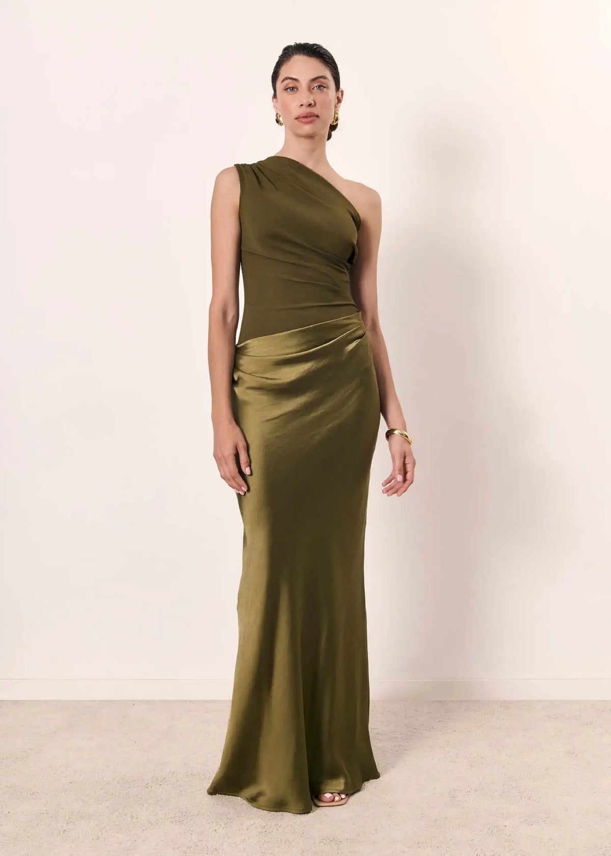 Lenora™ | Maxi Dress with a Guilt in Satin