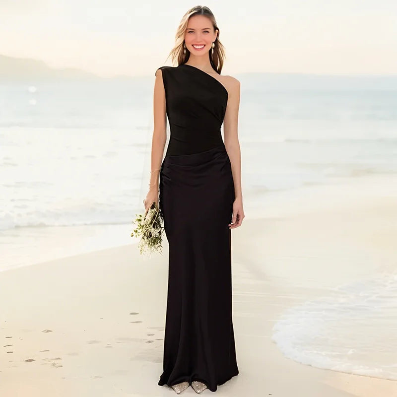 Lenora™ | Maxi Dress with a Guilt in Satin
