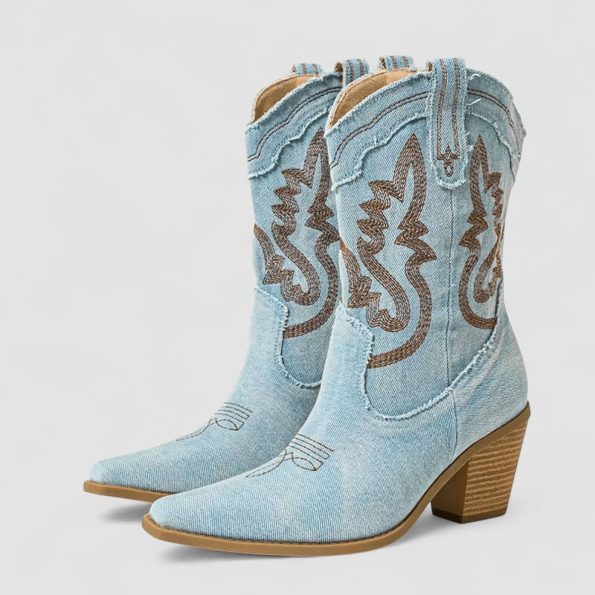 Selena – Orthopedic Denim Ankle Boots
